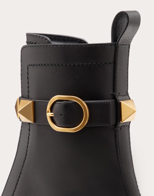 Red Valentino COMBAT BOOT ROMAN STUD IN VITELLO 40MM Liquidazione