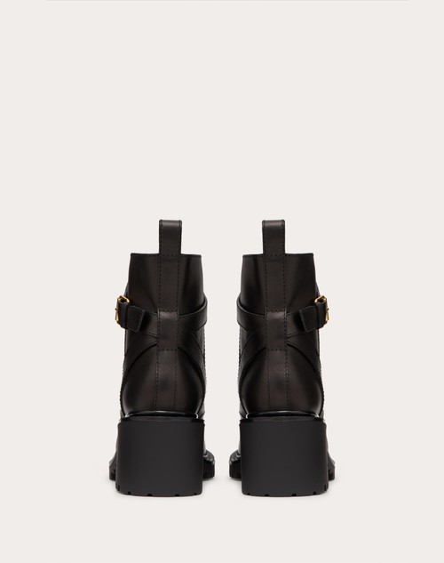 Red Valentino COMBAT BOOT VLOGO SIGNATURE IN VITELLO 70MM Enormi risparmi