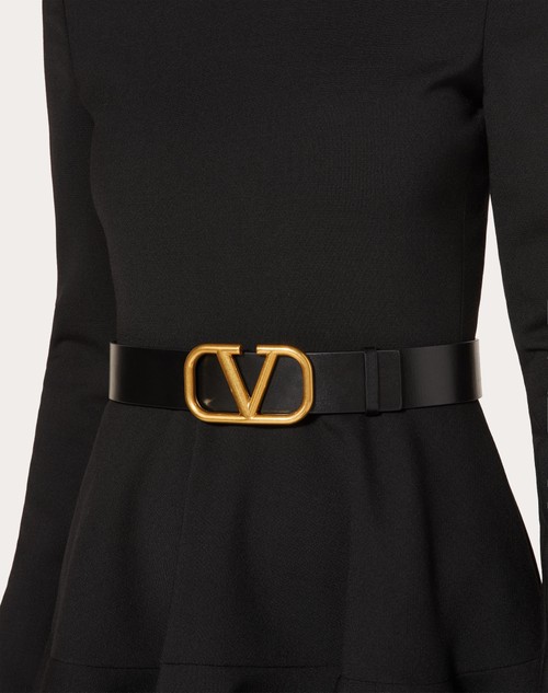 Red Valentino CINTURA REVERSIBILE VLOGO SIGNATURE IN VITELLO LUCIDO 40 MM Ritorno libero