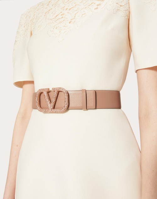 Red Valentino CINTURA REVERSIBILE VLOGO SIGNATURE IN VITELLO LUCIDO 40 MM 50% di sconto con spedizione gratuita