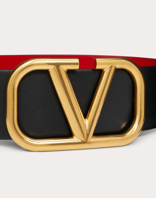 Red Valentino CINTURA REVERSIBILE VLOGO SIGNATURE IN VITELLO LUCIDO 70 MM Acquista Ora