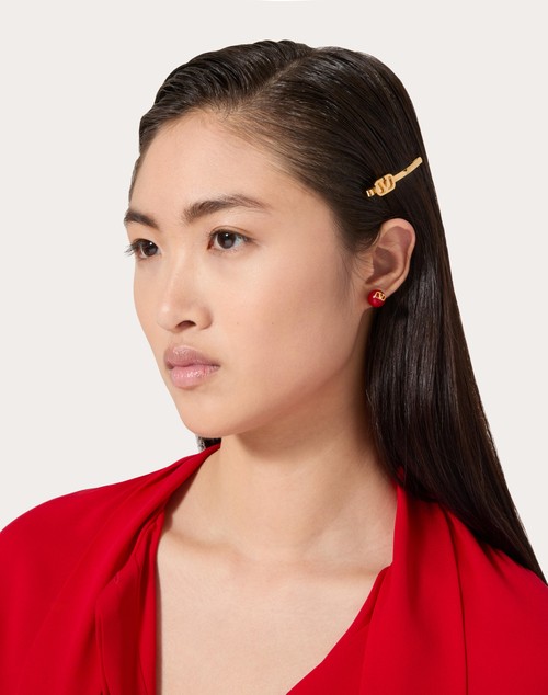 Red Valentino FERMAGLI PER CAPELLI VLOGO SIGNATURE IN METALLO Shopping Online