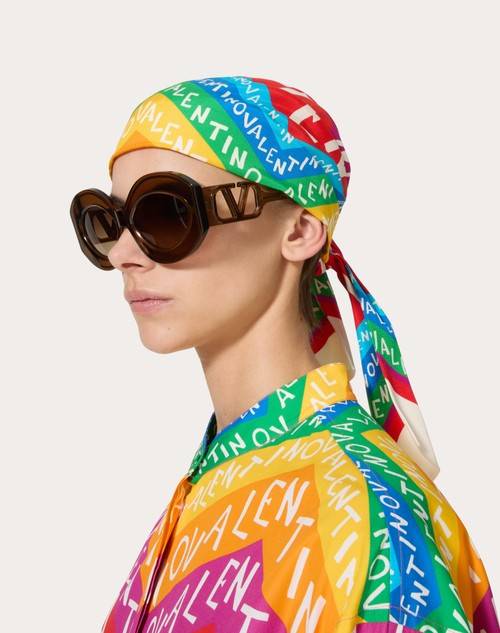 Red Valentino HEADBAND ESCAPE IN COTONE E SETA Presa