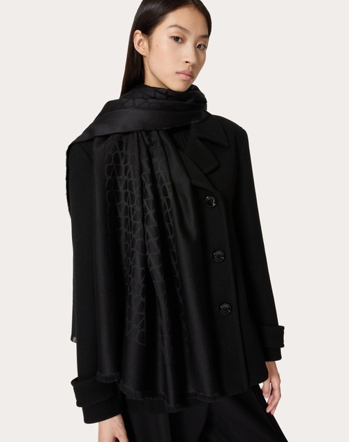 Red Valentino STOLA TOILE ICONOGRAPHE IN SETA E LANA Vendita calda