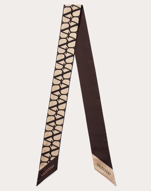 Red Valentino SCARF BANDEAUX TOILE ICONOGRAPHE IN SETA Nuovi prodotti