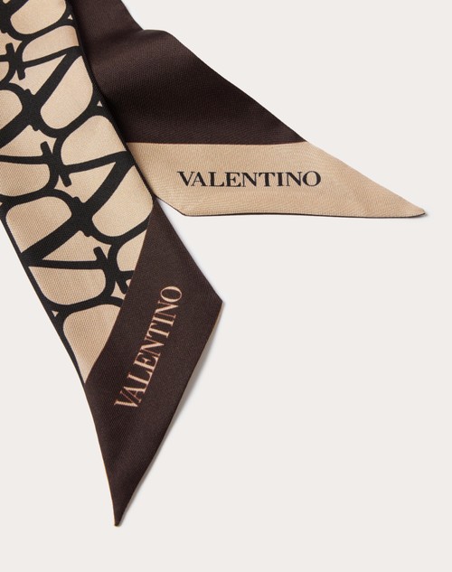 Red Valentino SCARF BANDEAUX TOILE ICONOGRAPHE IN SETA Nuovi prodotti
