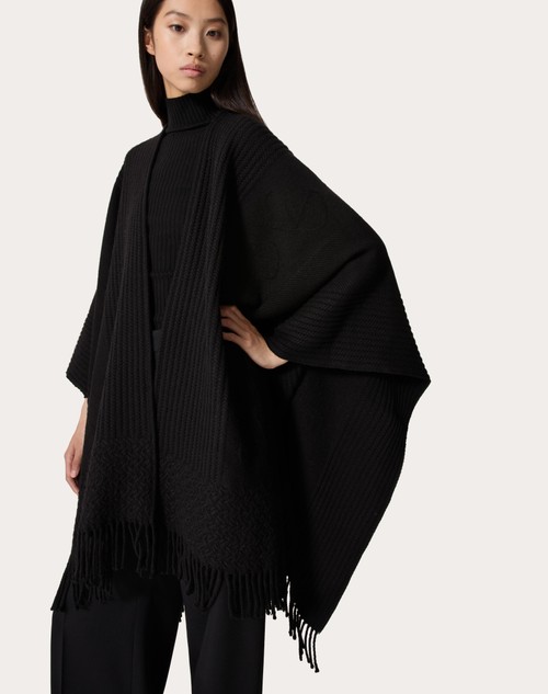 Red Valentino PONCHO VLOGO SIGNATURE IN CACHEMIRE Bestseller