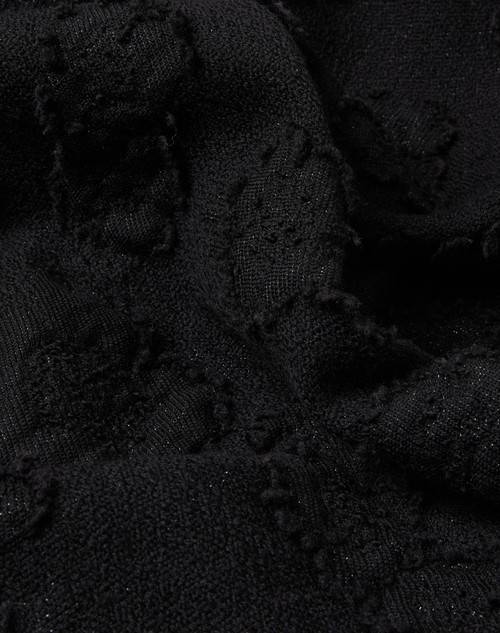 Red Valentino PONCHO 3D FLOWERS IN MISTO LANA Offerte stagionali