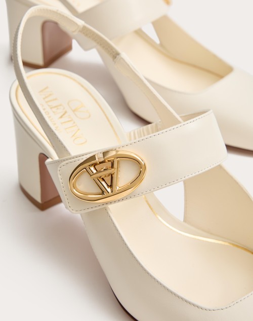 Red Valentino DÉCOLLETÉ SLINGBACK MARY-JANE VLOGO LOCKER IN VITELLO 60MM Offerte speciali