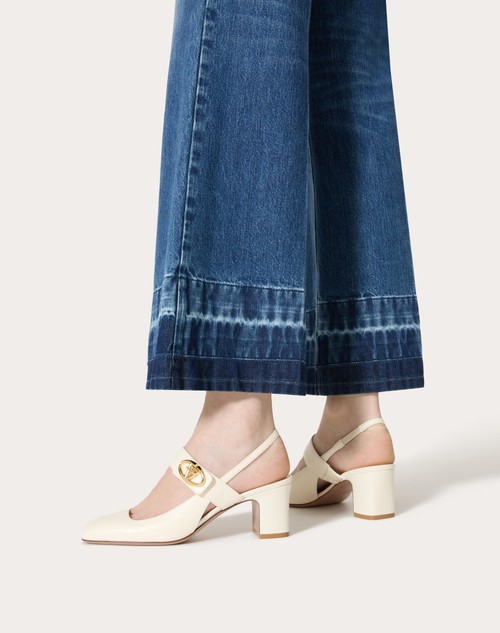 Red Valentino DÉCOLLETÉ SLINGBACK MARY-JANE VLOGO LOCKER IN VITELLO 60MM Enormi risparmi