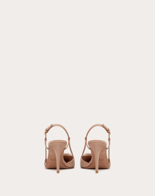 Red Valentino DÉCOLLETÉ SLINGBACK VLOGO SIGNATURE IN VITELLO 80MM Sostegno trimestrale