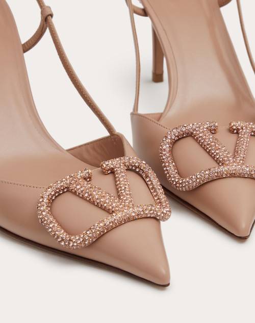 Red Valentino DÉCOLLETÉ SLINGBACK VLOGO SIGNATURE IN VITELLO 80MM Sostegno trimestrale