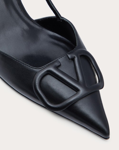 Red Valentino DÉCOLLETÉ SLINGBACK VLOGO SIGNATURE IN VITELLO 80MM Solo un giorno rimasto