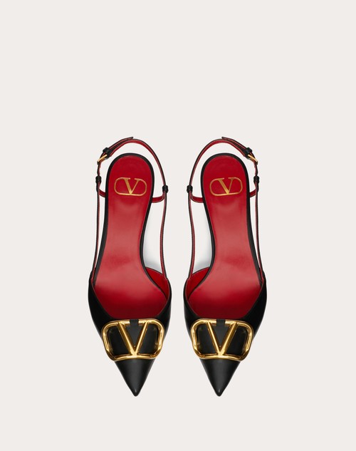 Red Valentino DÉCOLLETÉ SLINGBACK VLOGO SIGNATURE IN VITELLO 40MM Enormi sconti