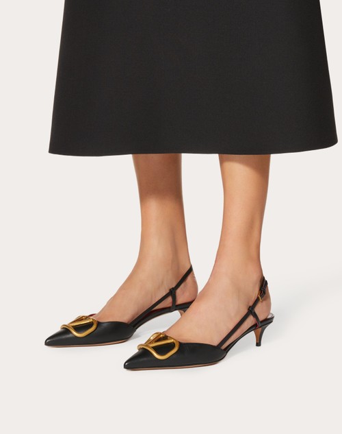 Red Valentino DÉCOLLETÉ SLINGBACK VLOGO SIGNATURE IN VITELLO 40MM 50% di sconto con spedizione gratuita