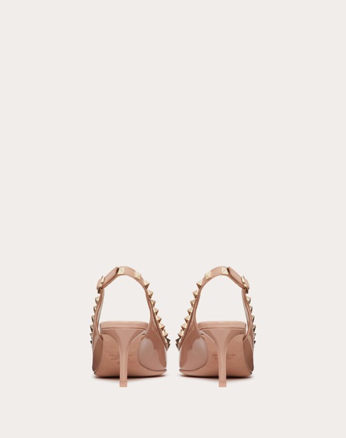 Red Valentino DÉCOLLETÉ SLINGBACK ROCKSTUD BOW IN VERNICE 60MM Black Friday Prezzi