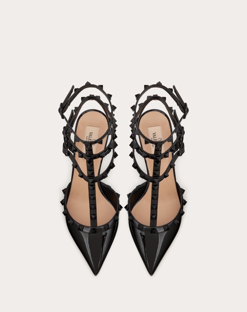 Red Valentino DÉCOLLETÉ ROCKSTUD IN VERNICE CON CINTURINI E BORCHIE IN TONO 65MM Sconti questo mese