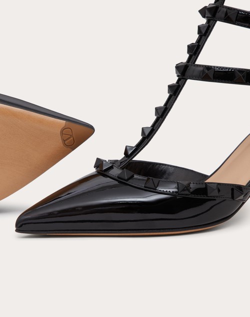 Red Valentino DÉCOLLETÉ ROCKSTUD IN VERNICE CON CINTURINI E BORCHIE IN TONO 65MM Sconti questo mese