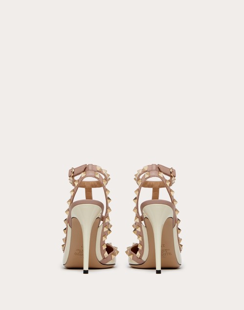 Red Valentino DÉCOLLETÉ ROCKSTUD IN VERNICE CON CINTURINI 100MM In Linea