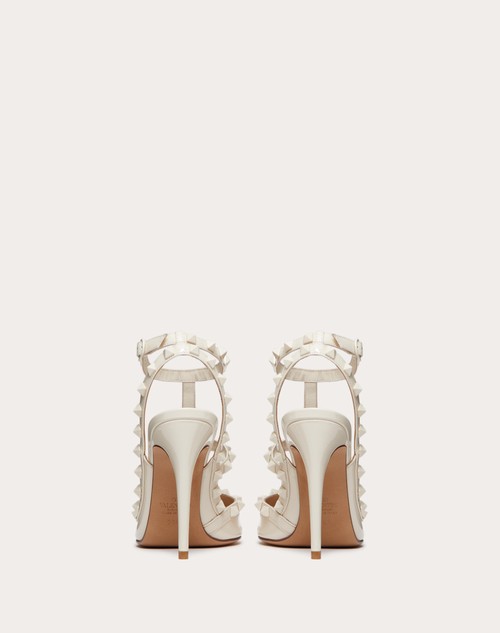 Red Valentino DÉCOLLETÉ ROCKSTUD IN VERNICE CON CINTURINI E BORCHIE IN TONO 100MM Vendita