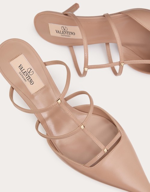 Red Valentino MULE ROCKSTUD WISPY IN VITELLO 60MM Negozi Online