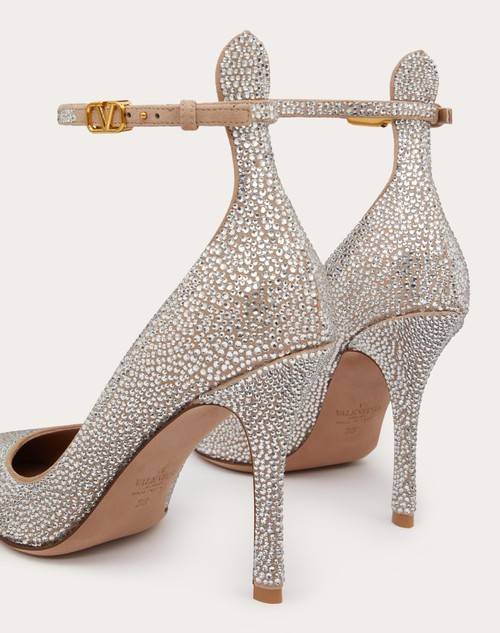 Red Valentino DÉCOLLETÉ VALENTINO GARAVANI TAN-GO CON CRISTALLI 100MM Affare Del Giorno