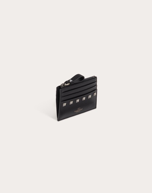 Red Valentino PORTACARTE ROCKSTUD IN VITELLO CON ZIP Novità
