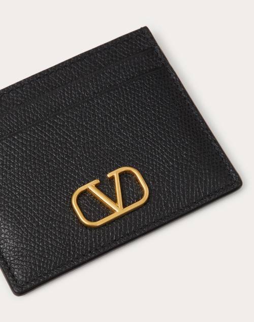 Red Valentino PORTACARTE VLOGO SIGNATURE IN VITELLO GRANATO In Vendita