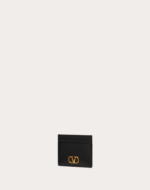 Red Valentino PORTACARTE VLOGO SIGNATURE IN VITELLO GRANATO In Vendita