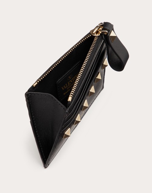 Red Valentino PORTACARTE ROCKSTUD IN VITELLO CON ZIP Offerte