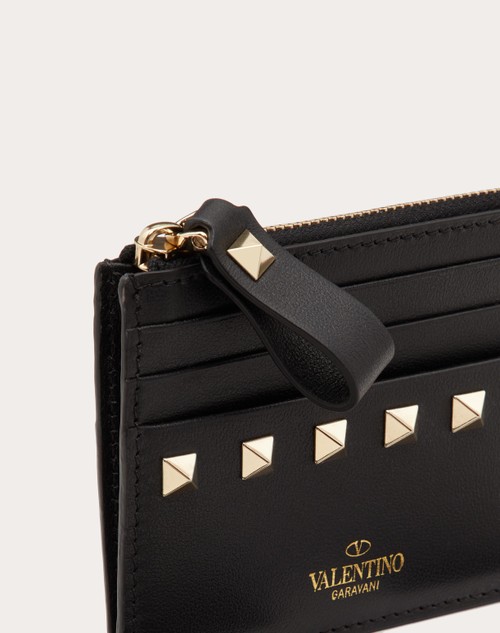 Red Valentino PORTACARTE ROCKSTUD IN VITELLO CON ZIP Hotsell