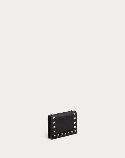 Red Valentino PORTAFOGLIO PICCOLO ROCKSTUD IN VITELLO GRANATO Negozio