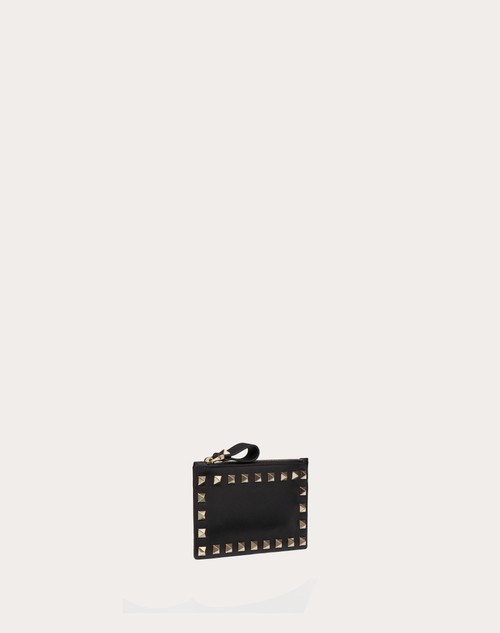 Red Valentino PORTACARTE CON ZIP ROCKSTUD IN VITELLO Negozio online di fabbrica
