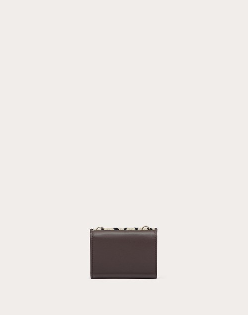 Red Valentino PORTAFOGLIO TRIFOLD CON CATENA LOCO' TOILE ICONOGRAPHE Fornitura limitata