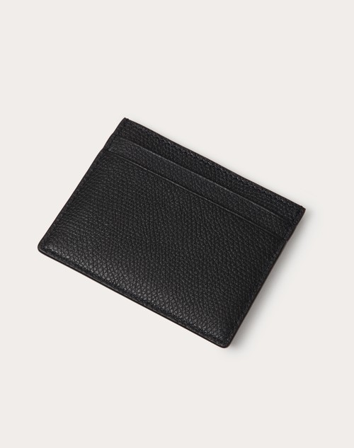 Red Valentino PORTACARTE VLOGO SIGNATURE IN VITELLO GRANATO Black Friday