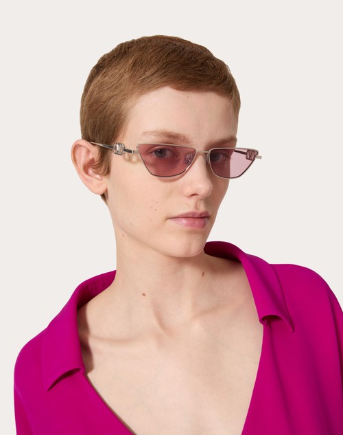 Red Valentino VLOGO SIGN OCCHIALE CAT-EYE IN TITANIO Offerta San Valentino