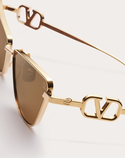 Red Valentino VLOGO SIGN OCCHIALE CAT-EYE IN TITANIO Smaltimento dello stoccaggio
