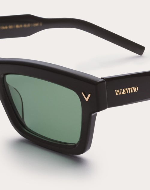 Red Valentino V-SHARP OCCHIALE RETTANGOLARE IN ACETATO Vendita calda
