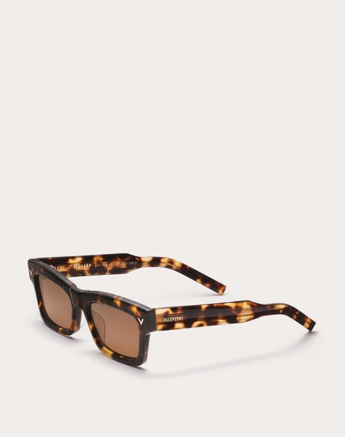 Red Valentino V-SHARP OCCHIALE RETTANGOLARE IN ACETATO Offerta migliore