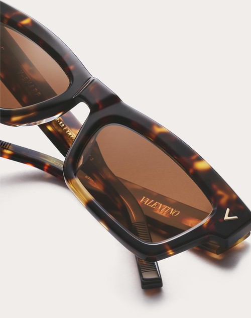 Red Valentino V-SHARP OCCHIALE RETTANGOLARE IN ACETATO Offerta migliore