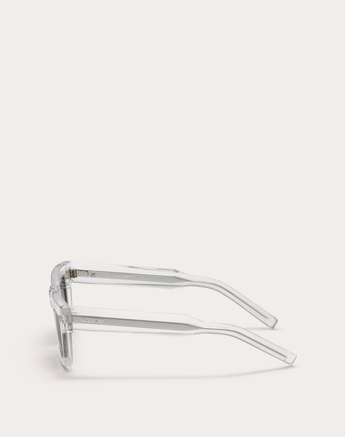 Red Valentino V-SHARP OCCHIALE RETTANGOLARE IN ACETATO Latest fashion