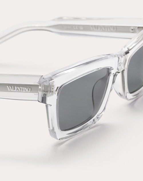 Red Valentino V-SHARP OCCHIALE RETTANGOLARE IN ACETATO Latest fashion