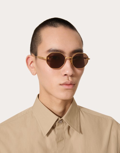 Red Valentino V-STUD OCCHIALE ESAGONALE IN TITANIO Online Outlet