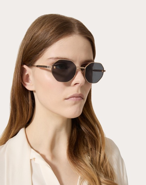 Red Valentino V-STUD OCCHIALE ESAGONALE IN TITANIO Offerta temporanea