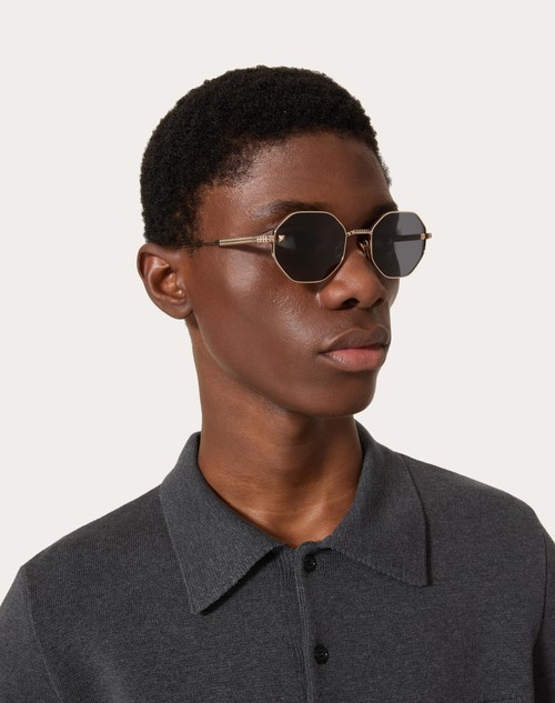 Red Valentino V-STUD OCCHIALE ESAGONALE IN TITANIO Offerta temporanea