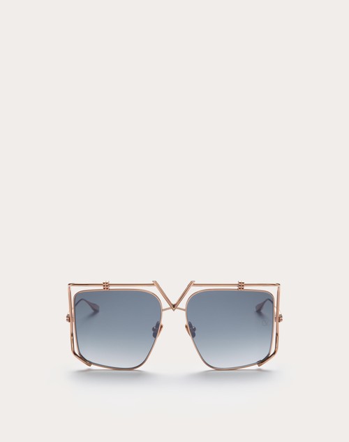 Red Valentino V - LIGHT OCCHIALE SQUADRATO OVERSIZE IN TITANIO