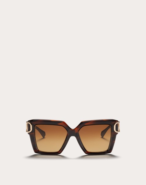 Red Valentino I - OCCHIALE DA SOLE SQUADRATO IN ACETATO CON VLOGO