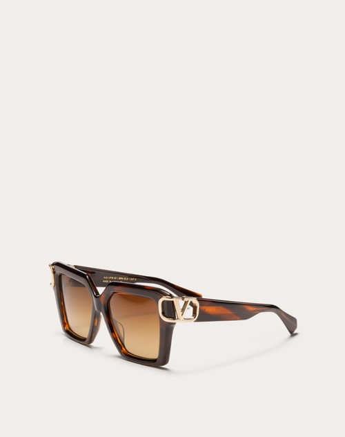 Red Valentino I - OCCHIALE DA SOLE SQUADRATO IN ACETATO CON VLOGO Offerte stagionali