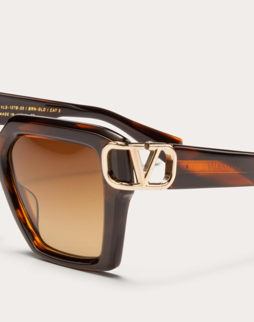 Red Valentino I - OCCHIALE DA SOLE SQUADRATO IN ACETATO CON VLOGO Offerte stagionali