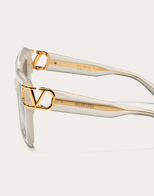 Red Valentino I - OCCHIALE DA SOLE SQUADRATO IN ACETATO CON VLOGO Liquidazione